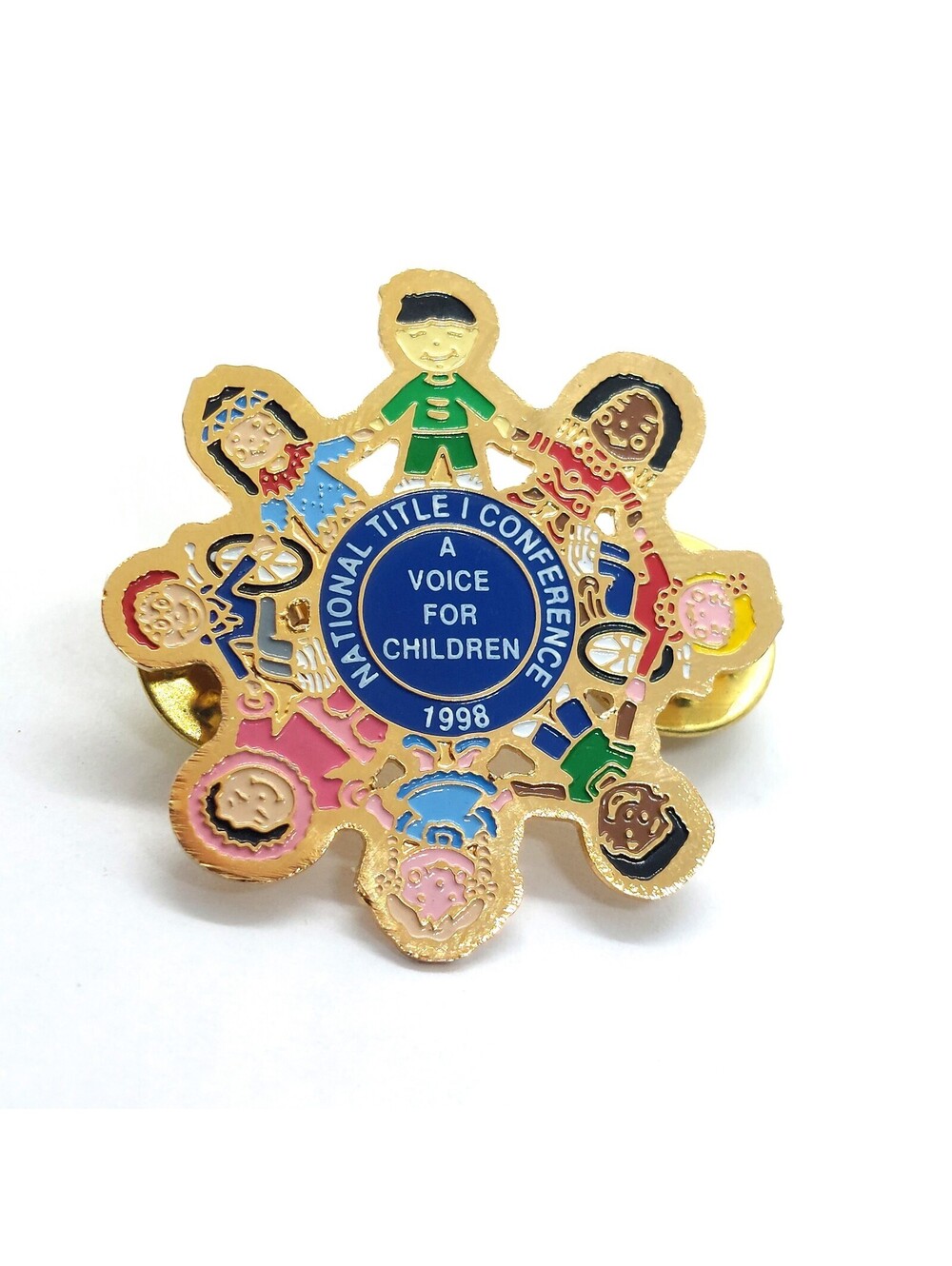 National Title I Conference 1998 Voice Children Education Enamel Pin Lapel